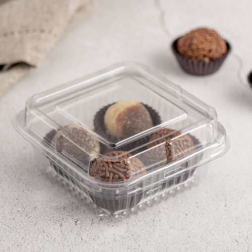 Embalagem Pote 4 Brigadeiros 200ml Descartável Jf650